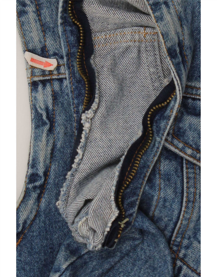 Casucci Womens Crop Oversized Denim Gilet IT 34 2XS Blue Cotton