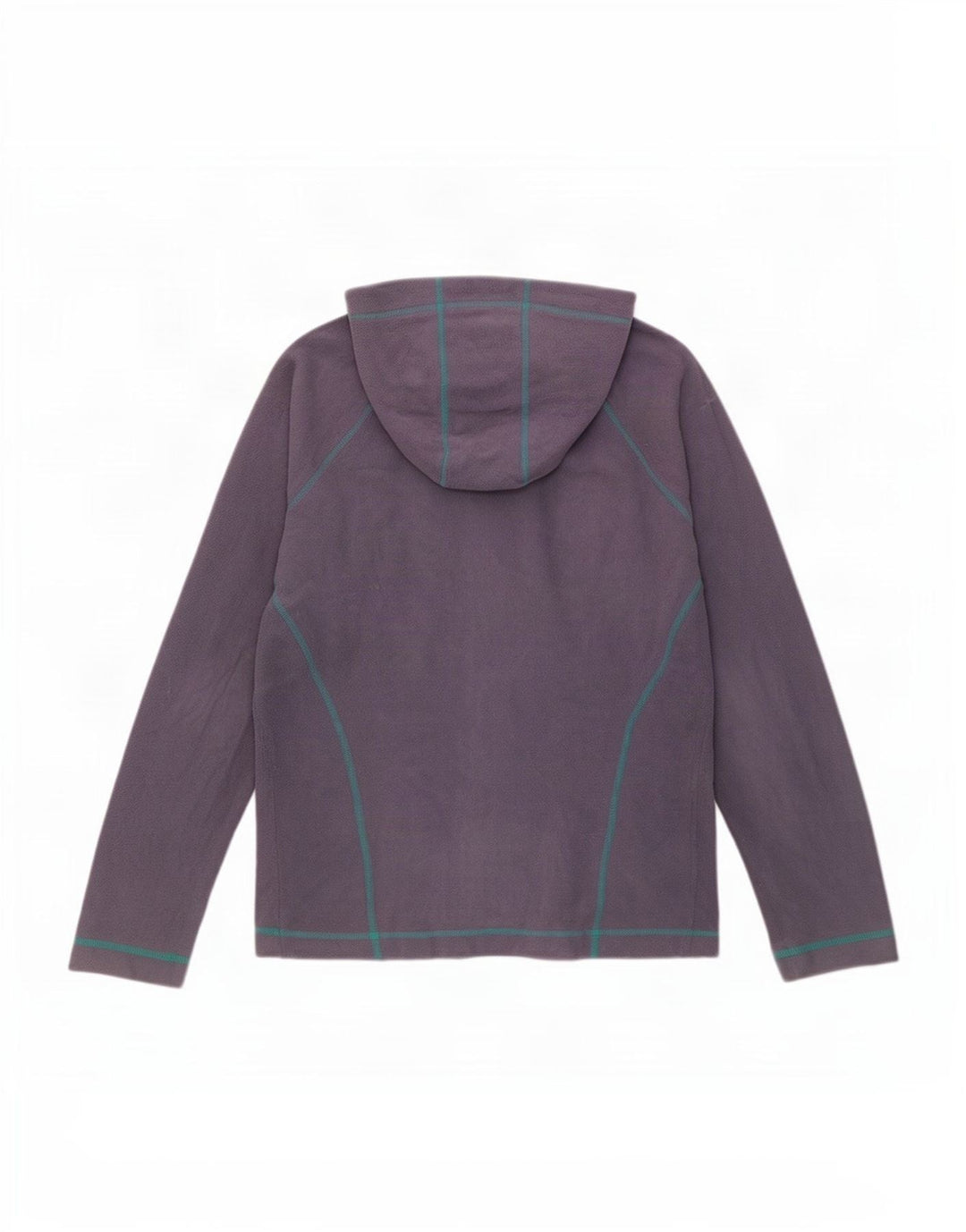 The North Face Womens Hooded Fleece Jacket UK 14 Medium Purple Polyester