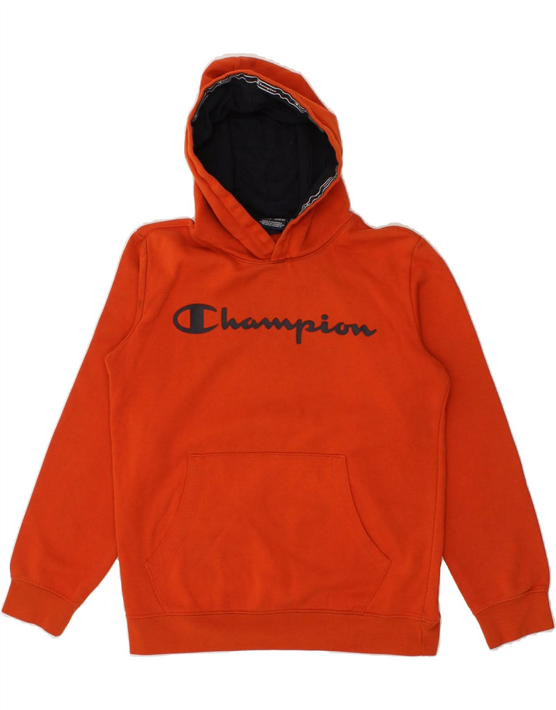 CHAMPION Boys Graphic Hoodie Jumper 13-14 Years XL Red | Vintage Champion | Thrift | Second-Hand Champion | Used Clothing | Messina Hembry 
