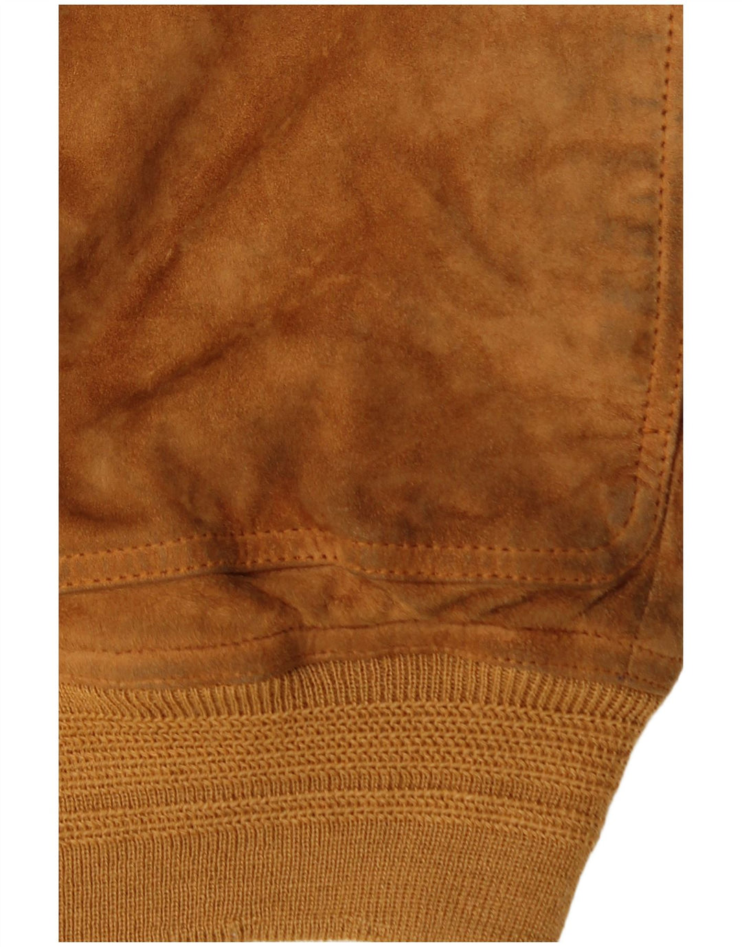 Vintage Mens Suede Bomber Jacket UK 40 Large Brown