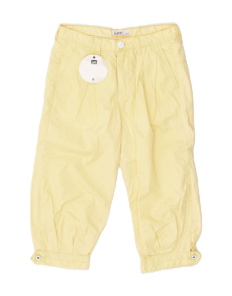 LEE Girls Inola Relaxed Fit Capri Trousers 10-11 Years W26 L15  Yellow | Vintage Lee | Thrift | Second-Hand Lee | Used Clothing | Messina Hembry 