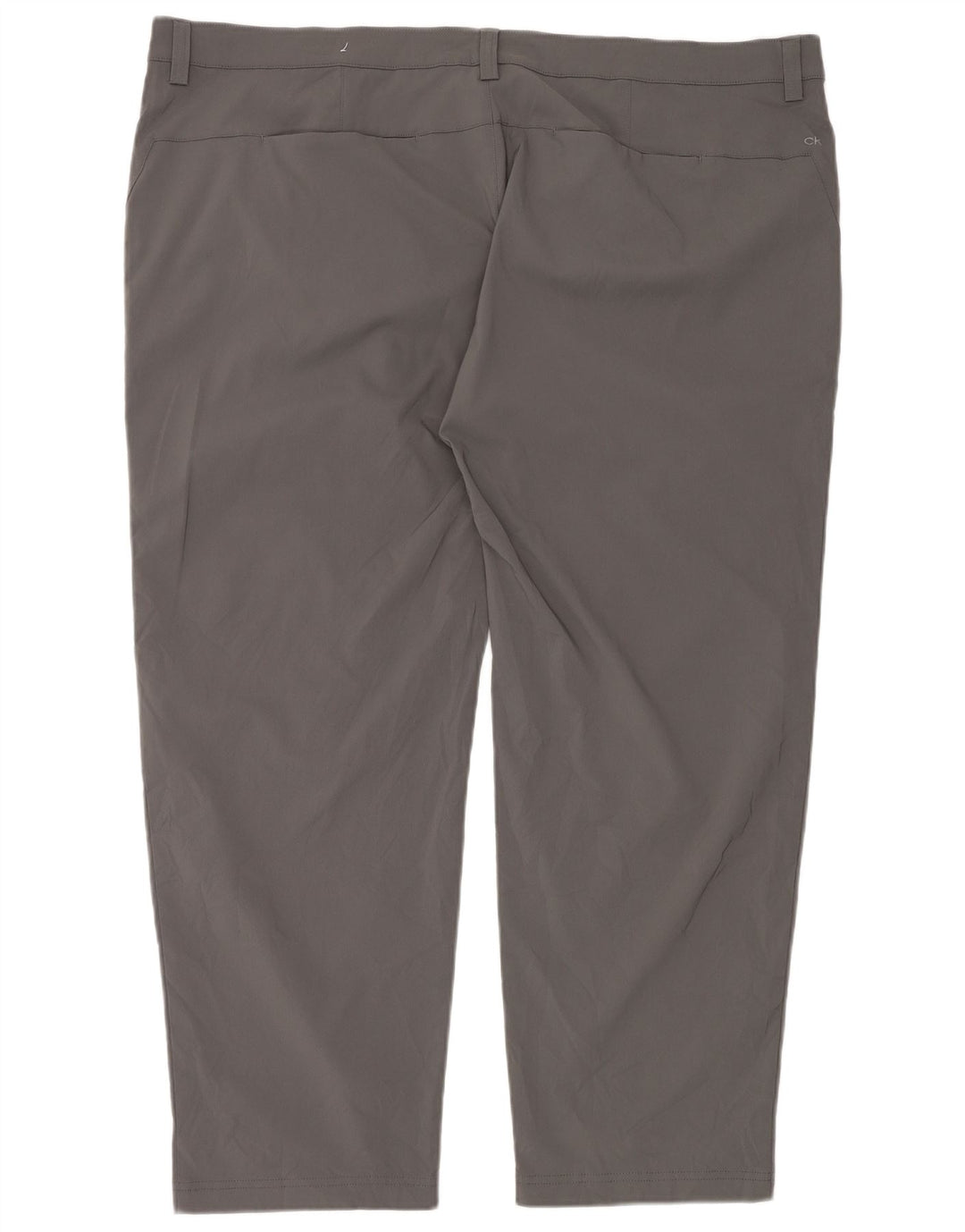 Calvin Klein Mens Golf Straight Chino Trousers W46 L29 Grey Polyester