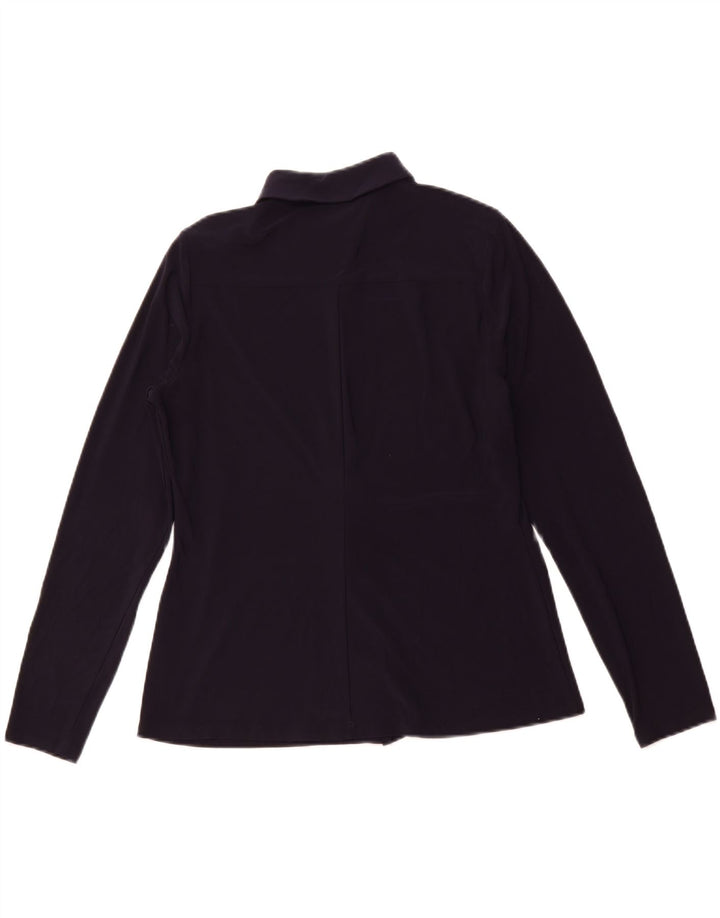 Tommy Hilfiger Womens Shirt UK 12 Medium Navy Blue