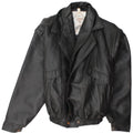 NEW TREND Mens Leather Jacket IT 54 2XL Black Leather