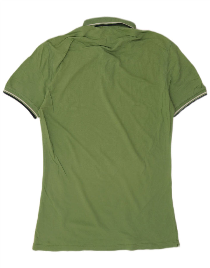 Fred Perry Mens Polo Shirt Medium Green Cotton
