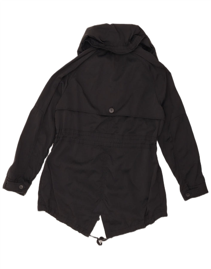 ZARA Womens Hooded Oversized Parka Jacket UK 10 Small Black