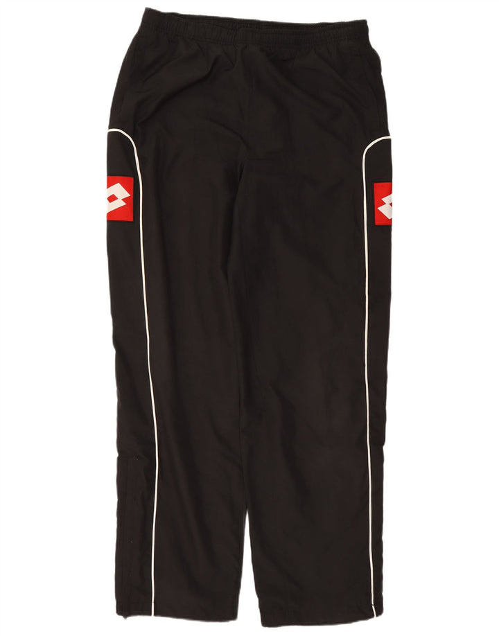 Lotto Mens Graphic Tracksuit Trousers Large  Black Colourblock Polyester