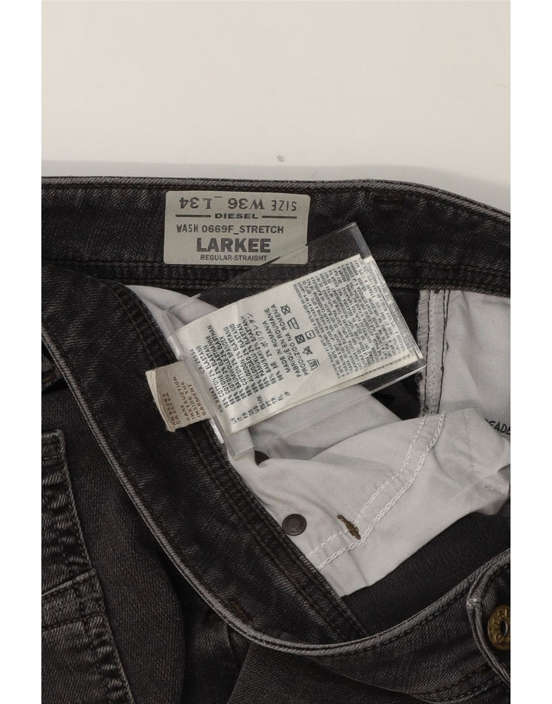 DIESEL Mens Larkee Regular Straight Jeans W36 L34 Black Cotton Vintage Diesel and Second-Hand Diesel from Messina Hembry 