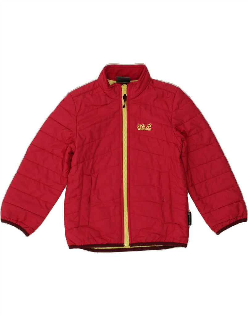 JACK WILLS Girls Padded Jacket 5-6 Years Red Nylon Vintage Jack Wills and Second-Hand Jack Wills from Messina Hembry 