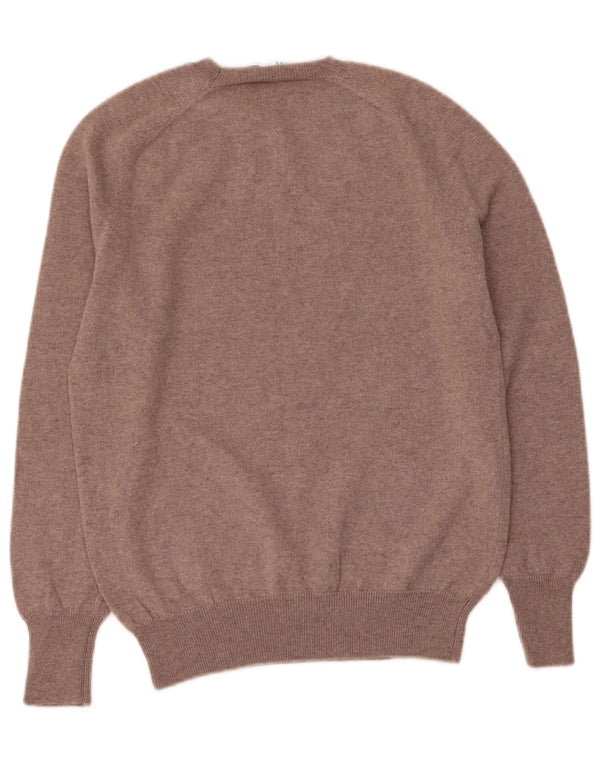 ZARA Womens Crew Neck Jumper Sweater UK 12 Medium Brown