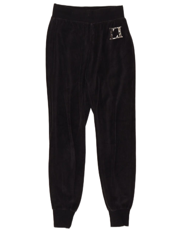 LIPSY Womens Tracksuit Trousers Joggers UK 8 Small  Black Cotton