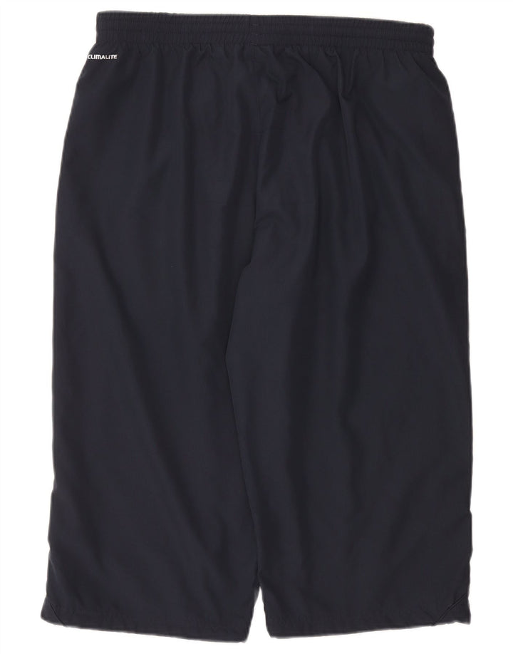 ADIDAS Mens Clima 365 Capri Tracksuit Trousers Large Navy Blue Polyester