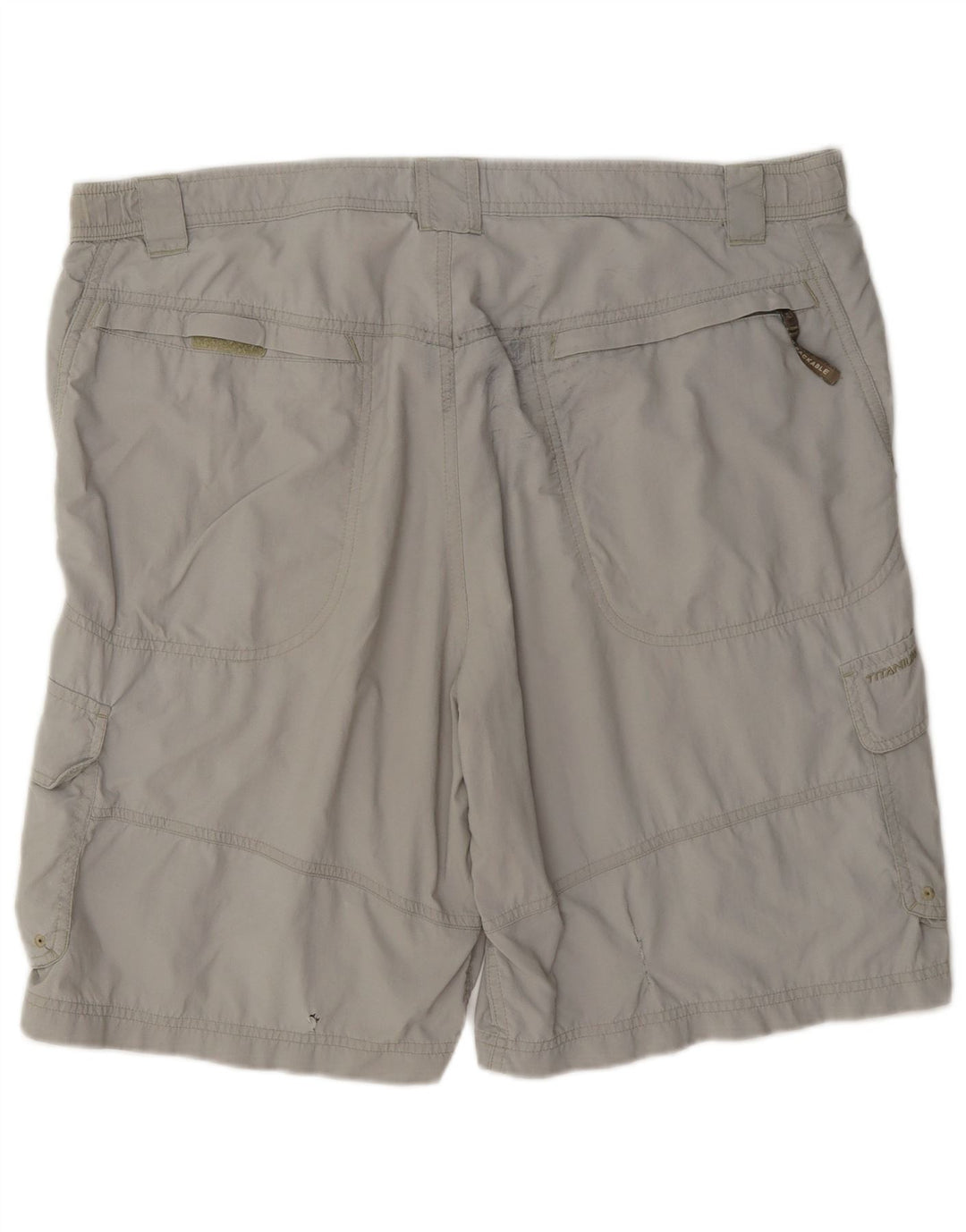 Columbia Mens Titanium Cargo Shorts Large W36 Grey Polyamide