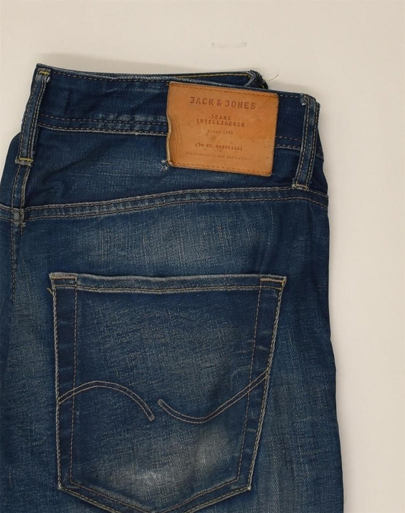 JACK & JONES Womens Tim Slim Jeans W32 L32 Navy Blue Cotton | Vintage Jack & Jones | Thrift | Second-Hand Jack & Jones | Used Clothing | Messina Hembry 