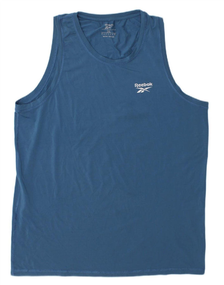 REEBOK Mens Vest Top 2XL Blue