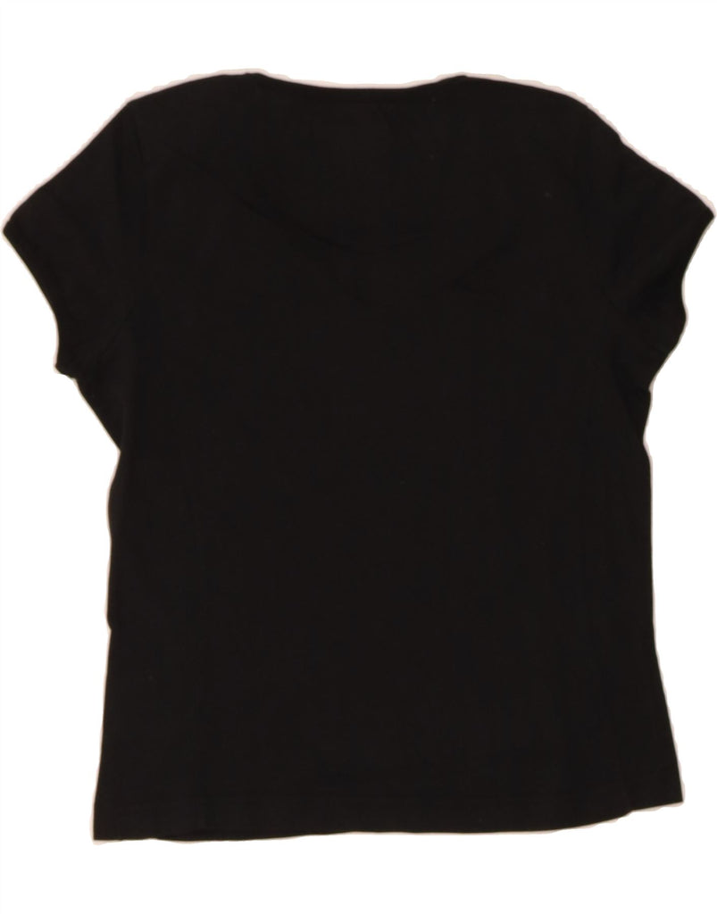 CHAMPION Womens Heritage Classics T-Shirt Top UK 10 Small Black Cotton Vintage Champion and Second-Hand Champion from Messina Hembry 