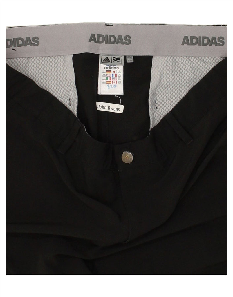 ADIDAS Mens Slim Chino Trousers W38 L32 Black Polyester Vintage Adidas and Second-Hand Adidas from Messina Hembry 