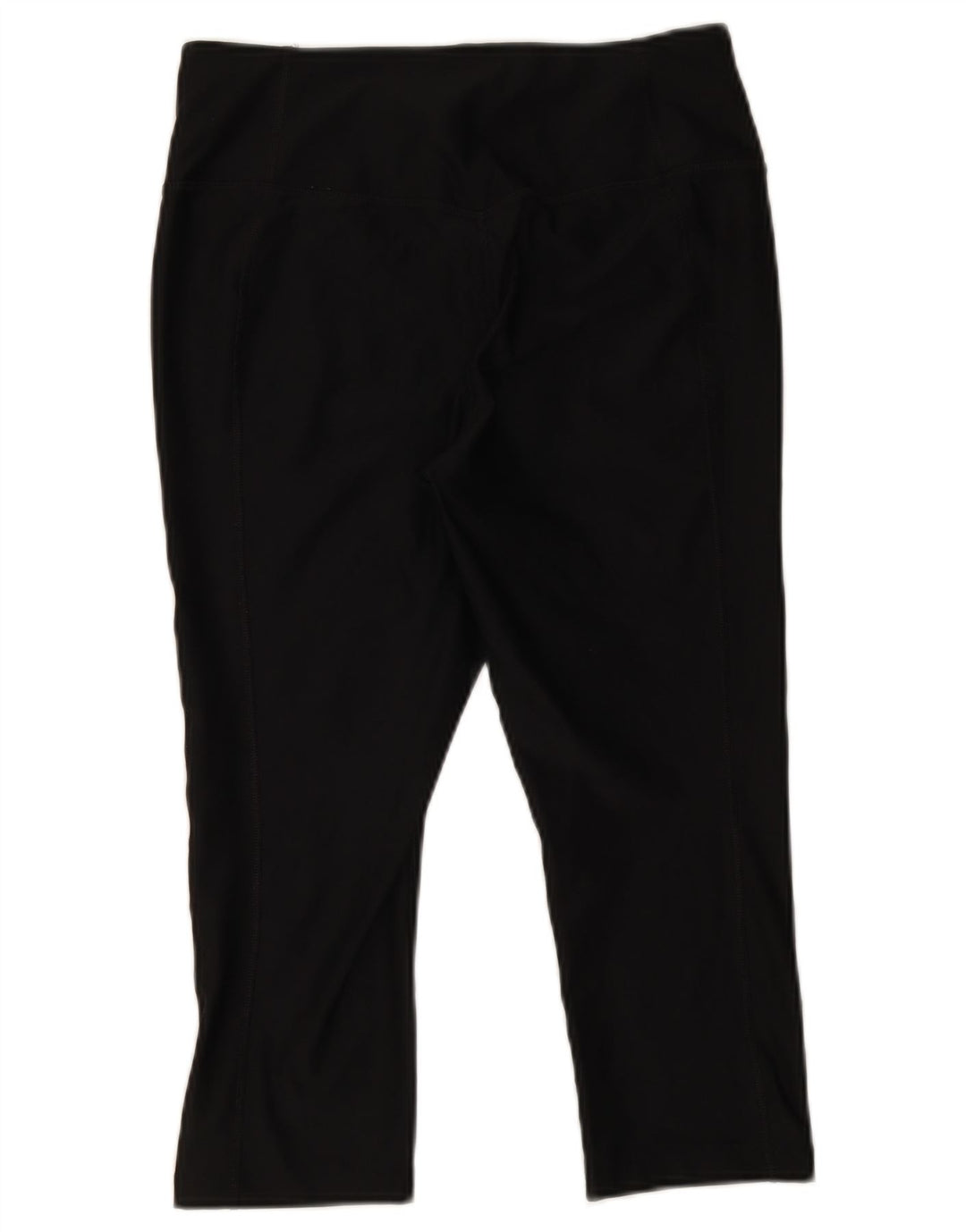 Nike Womens Dri Fit Capri Leggings UK 14 Medium Black Polyester