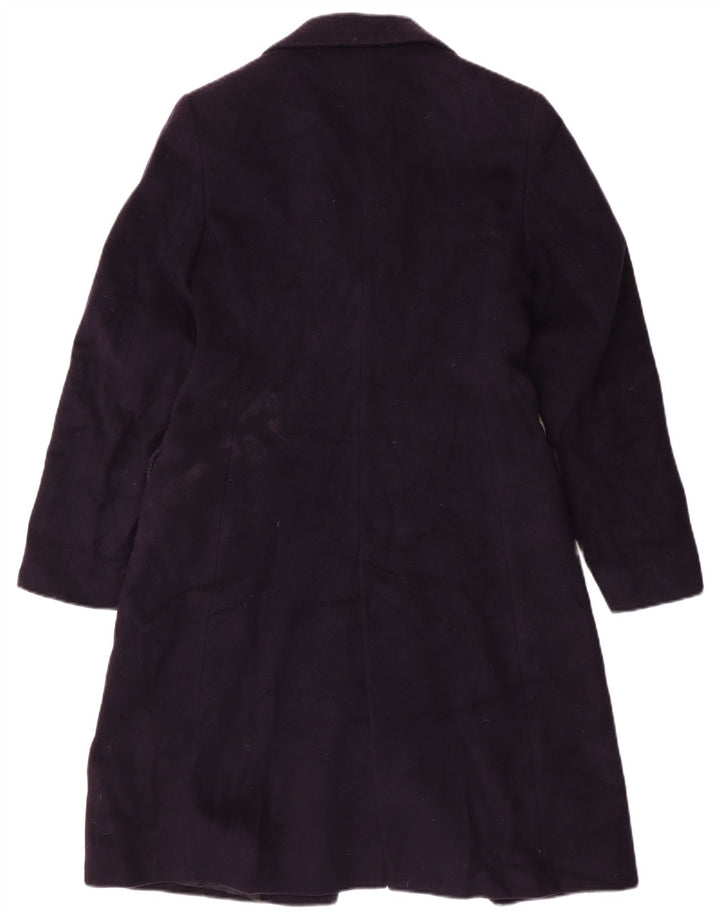 Boggi Womens Overcoat UK 10 Small Navy Blue Wool