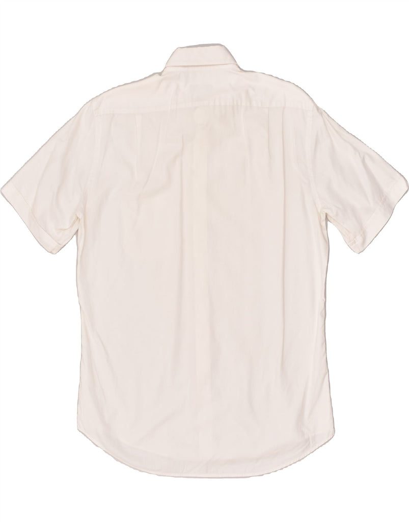 HUGO BOSS Mens Short Sleeve Shirt Size 15 3/4 40 Medium White | Vintage Hugo Boss | Thrift | Second-Hand Hugo Boss | Used Clothing | Messina Hembry 