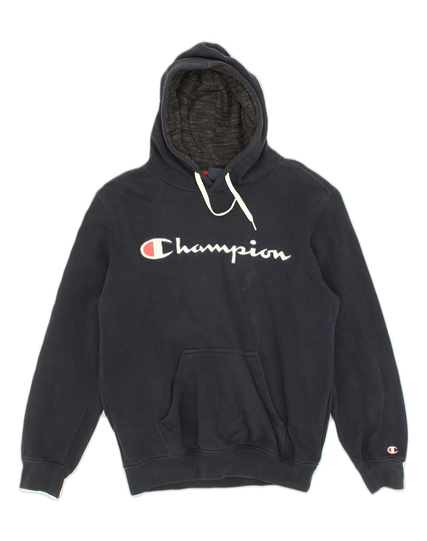 Champion navy outlet hoodie small