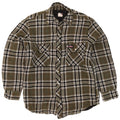 Dickies Mens Lumberjack Flannel Shirt Small Khaki Check Cotton