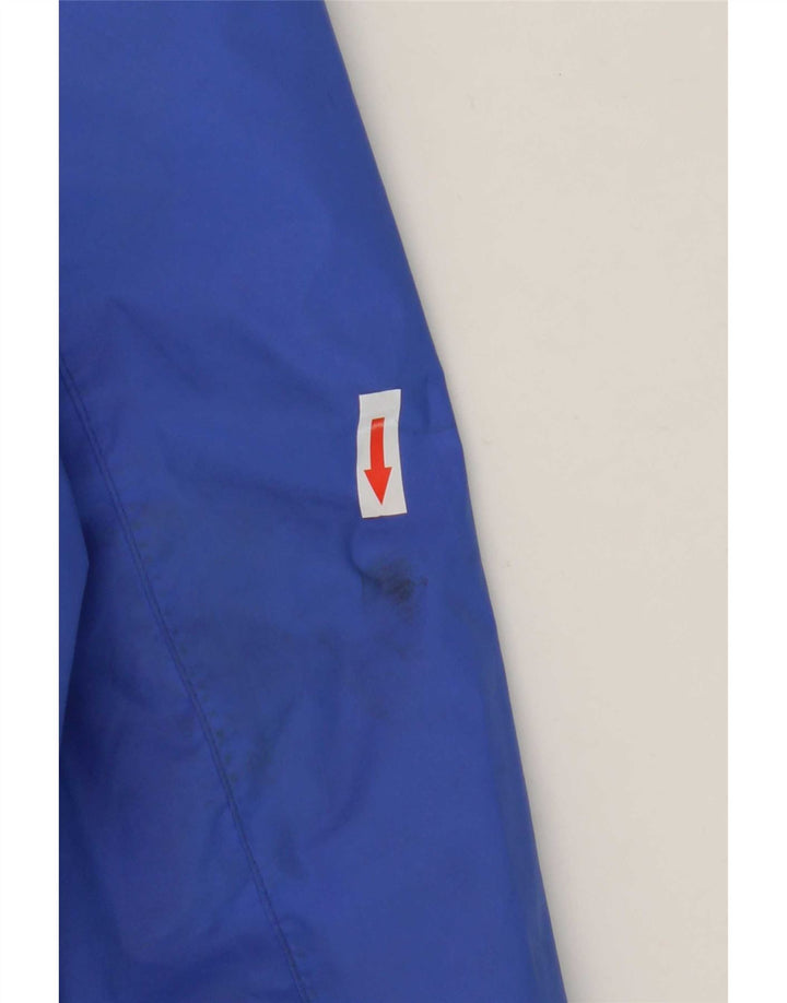 K-Way Mens Hooded Windbreaker Jacket UK 40 Large Blue Polyamide