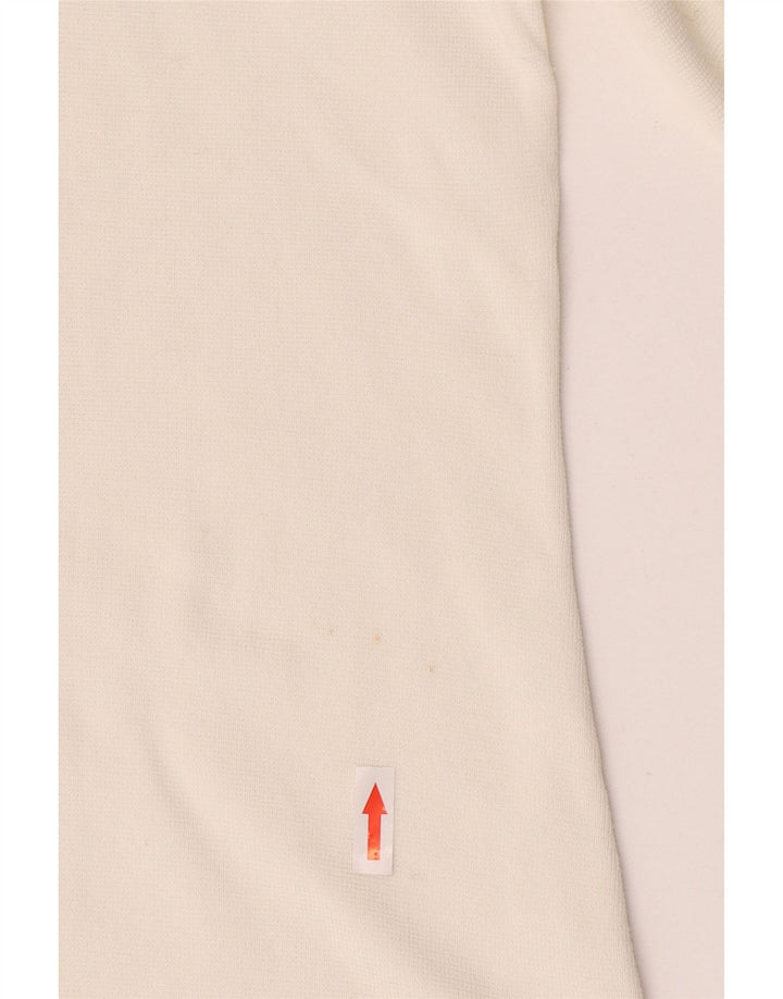 Cos Womens Top Long Sleeve UK 14 Medium White Cotton