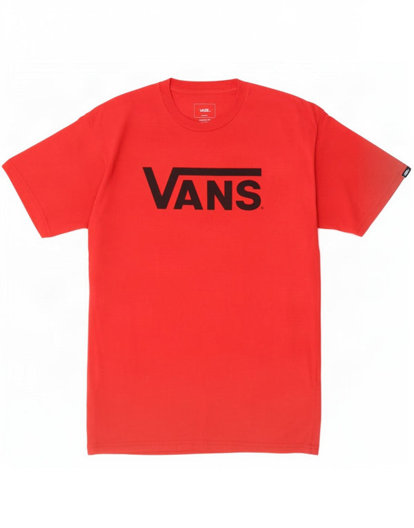 Vans Mens Classic Fit Graphic T-Shirt Top Medium Red Cotton