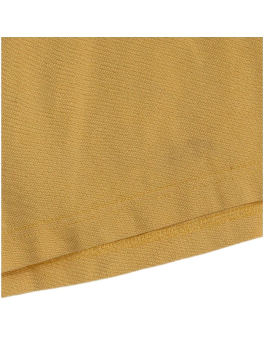 Asics Mens Polo Shirt Medium Yellow Cotton