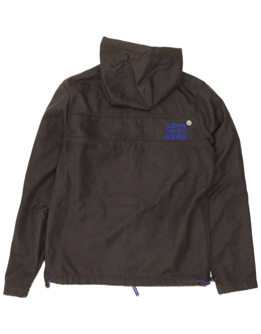 SUPERDRY Mens The Windtrekker Hooded Windbreaker Jacket UK 38 Medium Grey