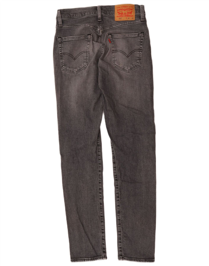 Levi's Mens 512 Slim Tapered Jeans W29 L32 Grey Cotton