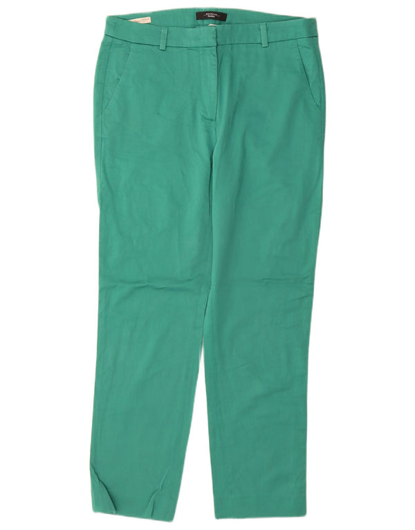 Max Mara Womens Weekend Straight Chino Trousers UK 14 Large W32 L29 Green