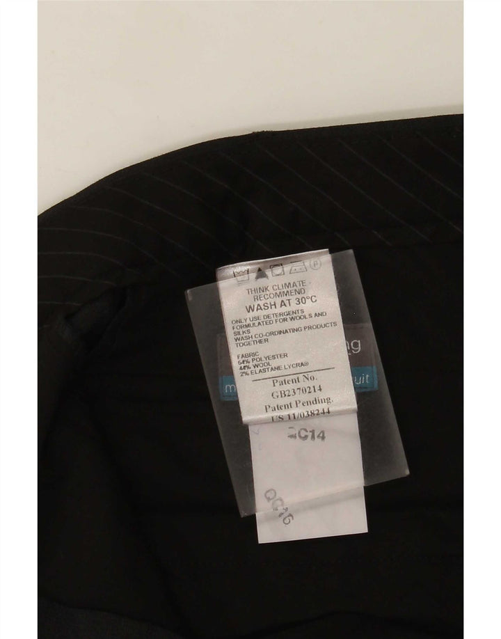 Marks & Spencer Mens Pegged Suit Trousers W36 L33 Grey Polyester