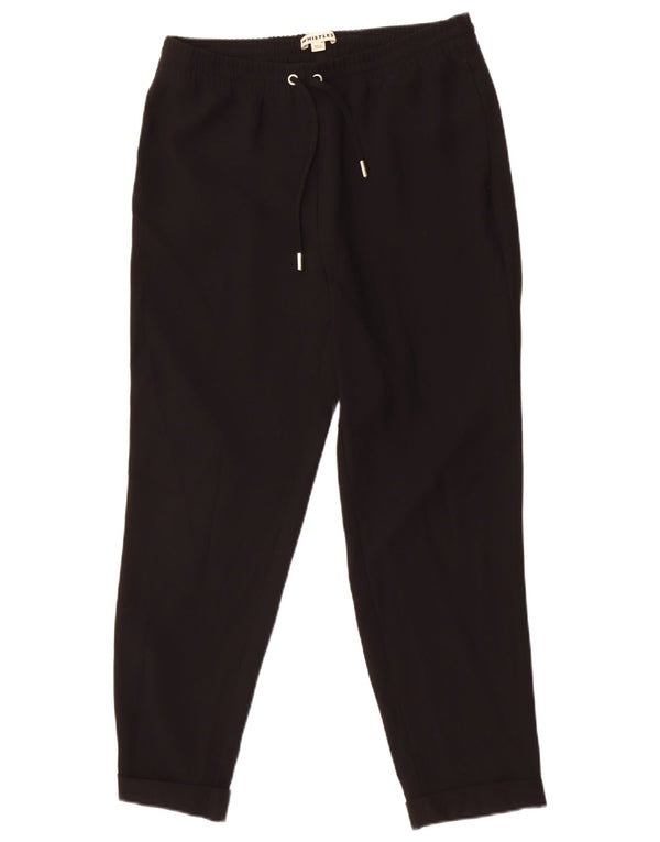 Whistles Womens Tracksuit Trousers Joggers UK 10 Small Black Polyester