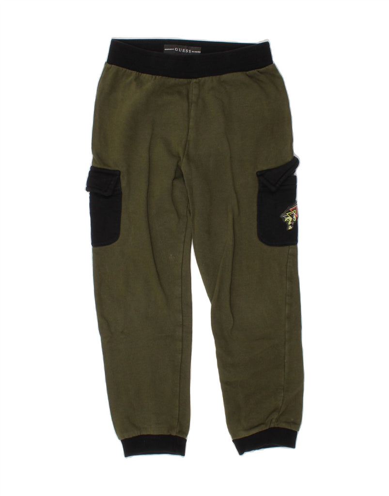 GUESS Boys Graphic Full Tracksuit 5-6 Years  Khaki Colourblock Cotton Vintage Guess and Second-Hand Guess from Messina Hembry 