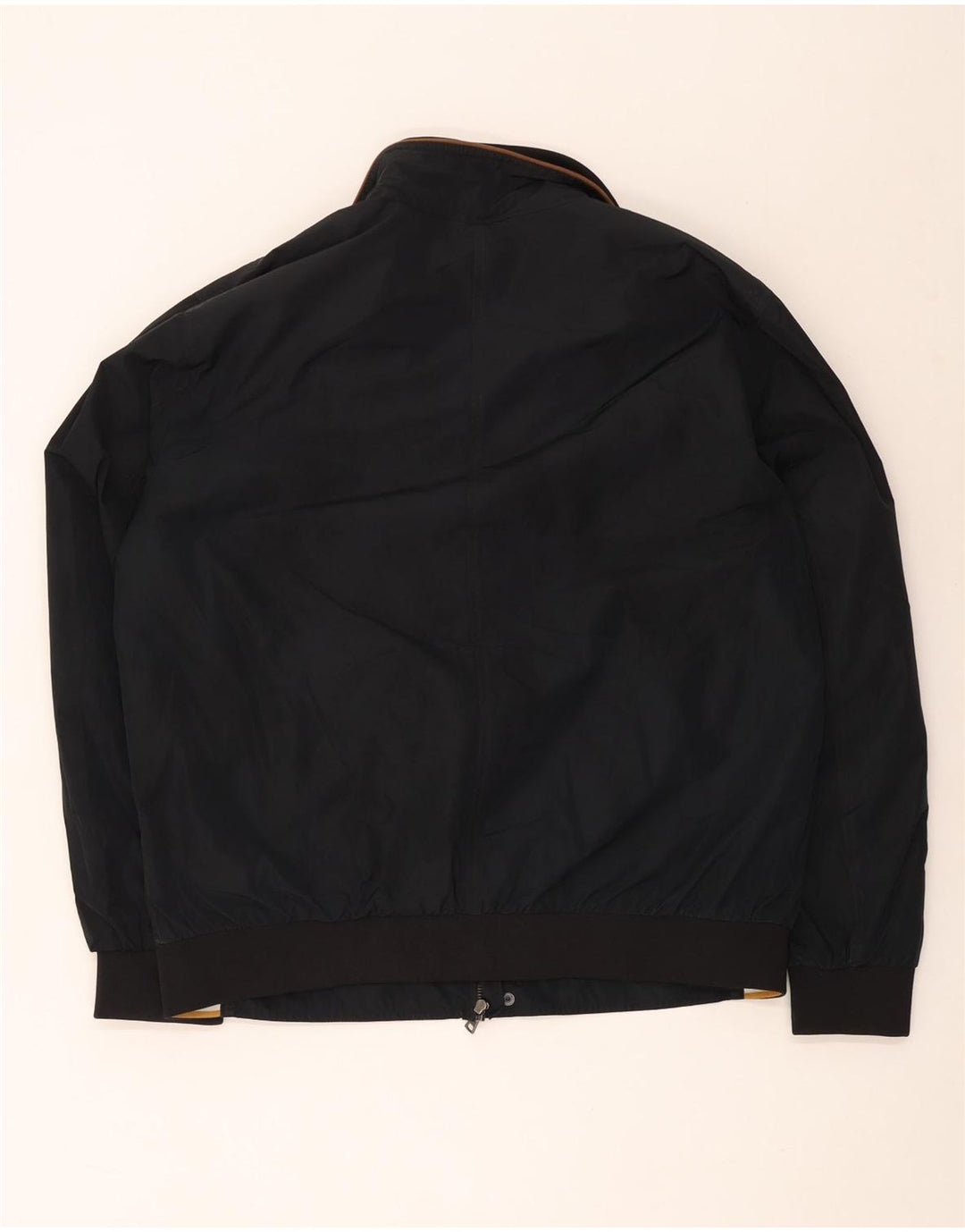 Marks & Spencer Mens Blue Harbour Bomber Jacket UK 40 Large Black Polyester