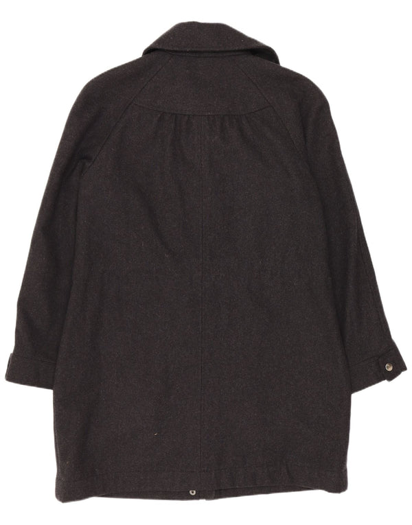 Laura Ashley Womens Overcoat UK 8 Small Grey Wool