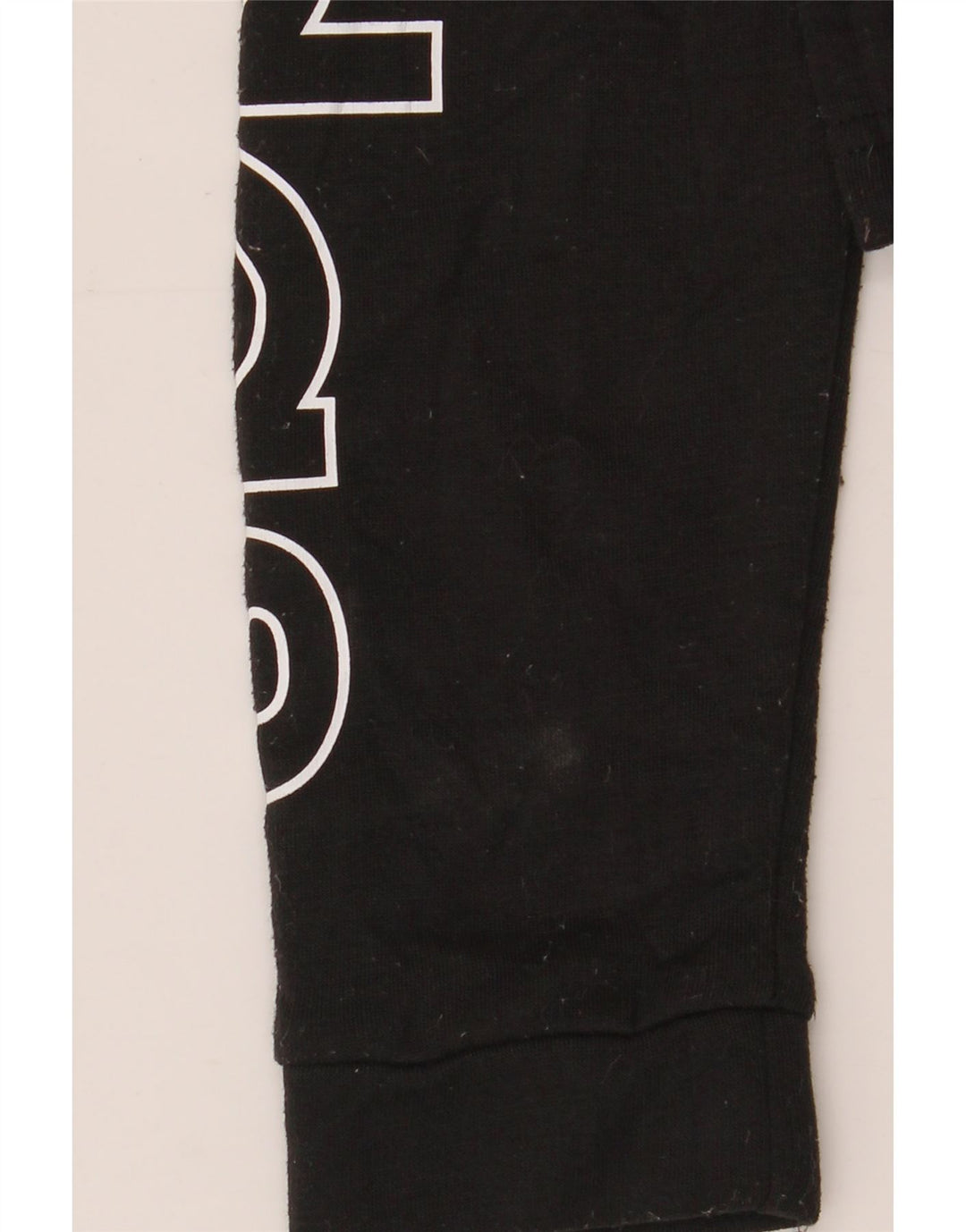 Adidas Womens Crop Graphic Crop Sweatshirt Jumper UK 4/6 XS Black Polyester