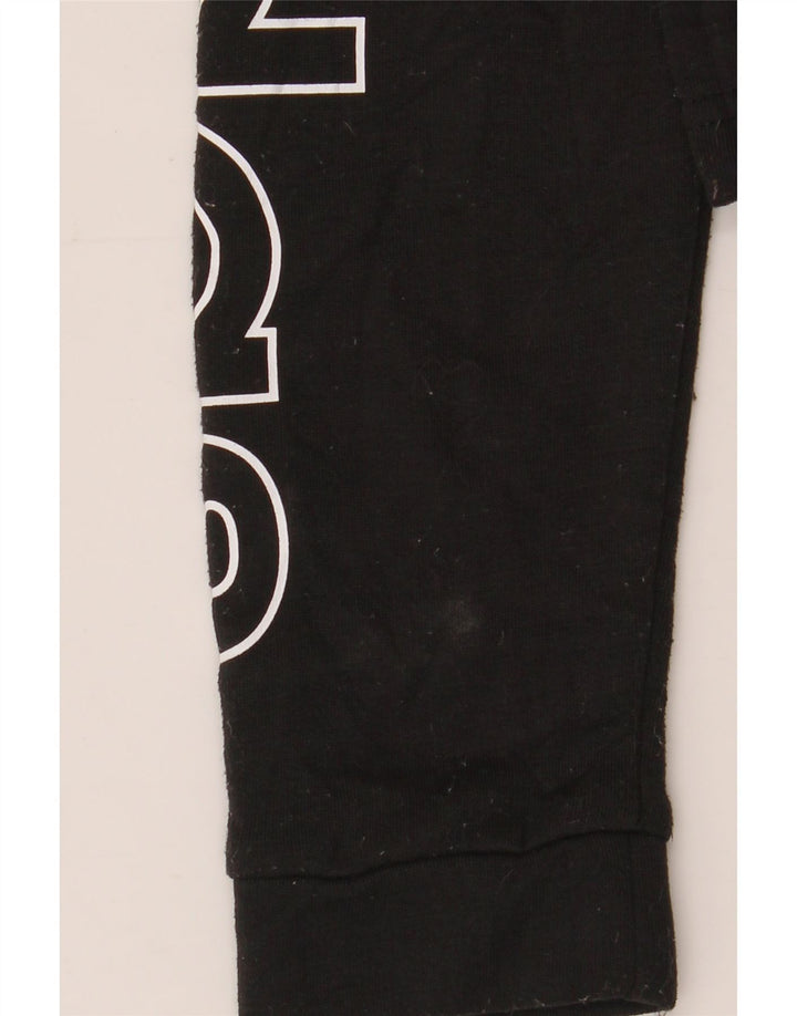 Adidas Womens Crop Graphic Crop Sweatshirt Jumper UK 4/6 XS Black Polyester