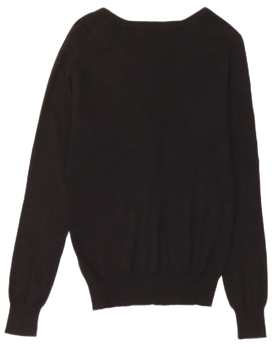 Zara Womens Cardigan Sweater UK 12 Medium Black Cotton