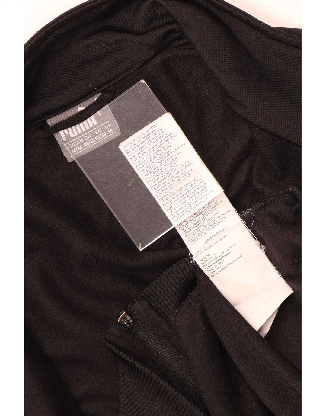 Puma Mens Graphic Tracksuit Top Jacket Medium Black