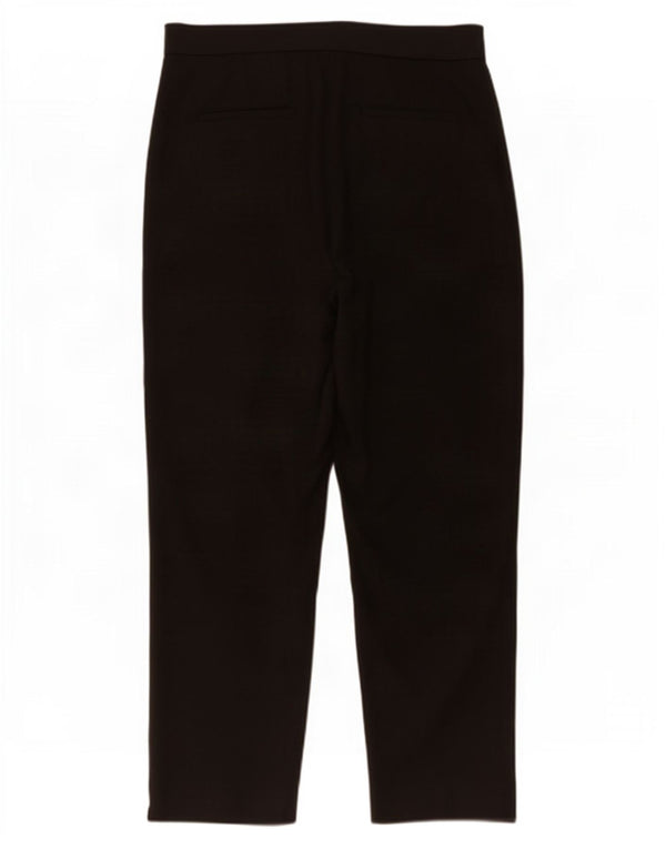 J. Crew Womens Kate Cropped Trousers US 8 Medium W32 L25 Black Cotton