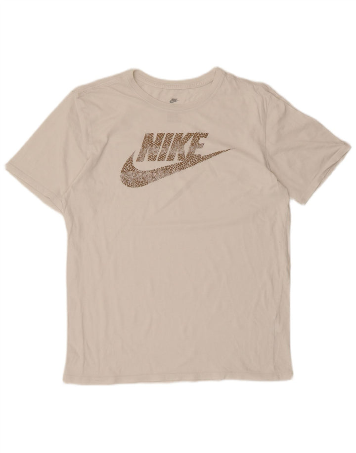 Nike Mens Athletic Cut Graphic T-Shirt Top Medium White