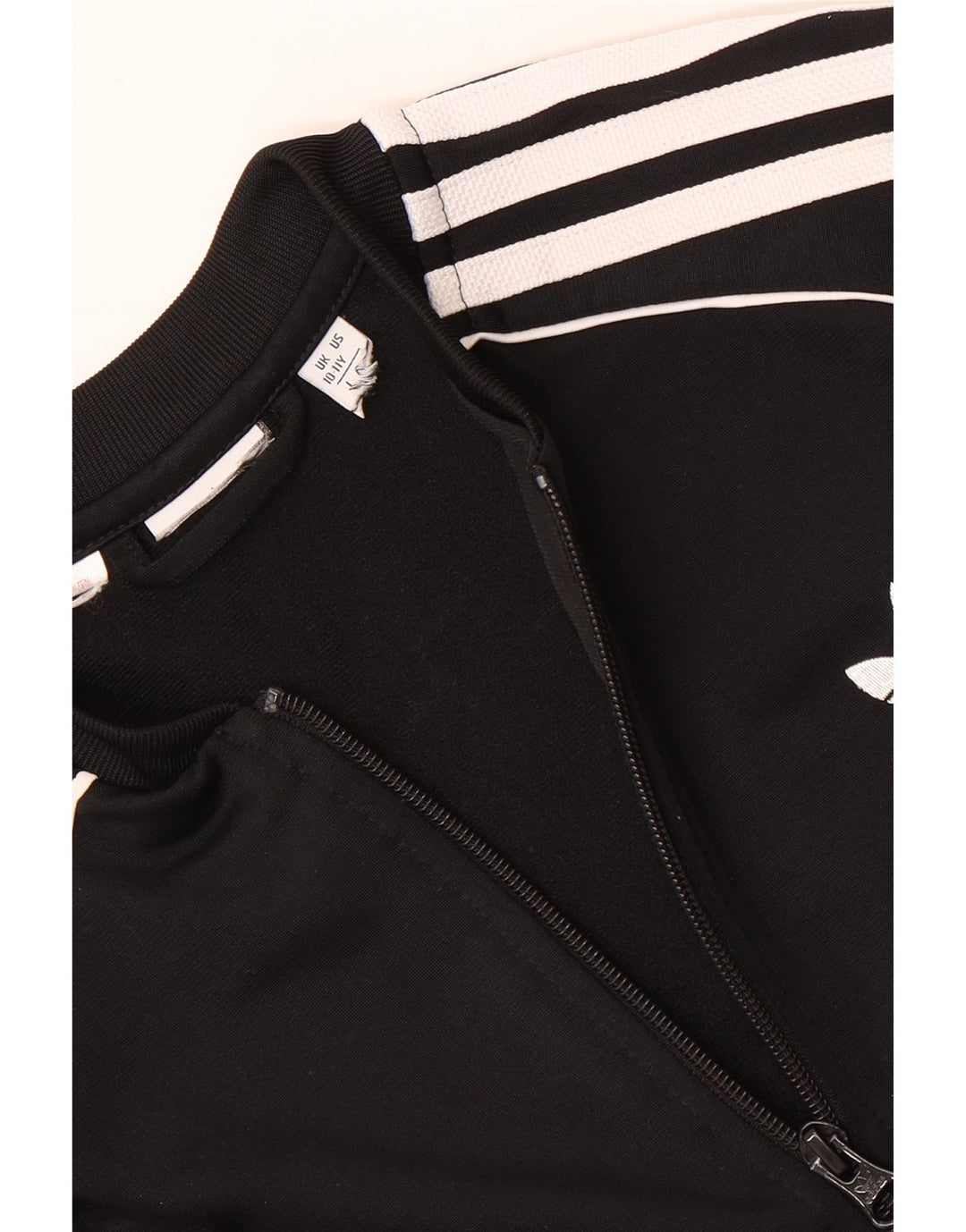 Adidas Girls Tracksuit Top Jacket 10-11 Years Black
