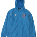 UMBRO Boys Hooded Tracksuit Top Jacket 13-14 Years XL Blue Polyester