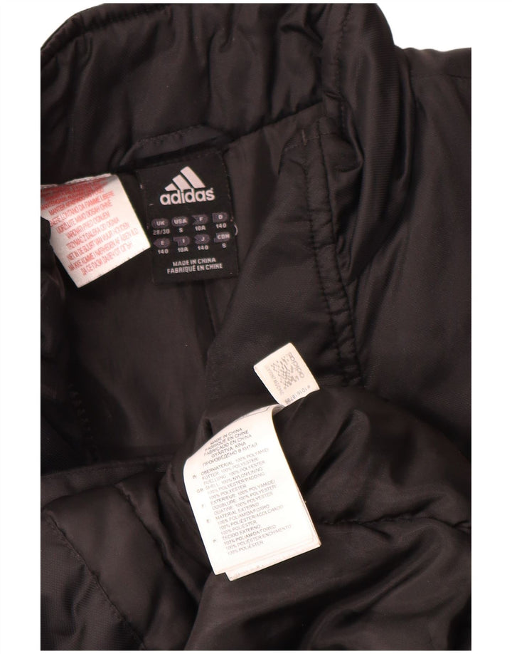 Adidas Boys AC Milan Padded Coat 9-10 Years Black Polyester
