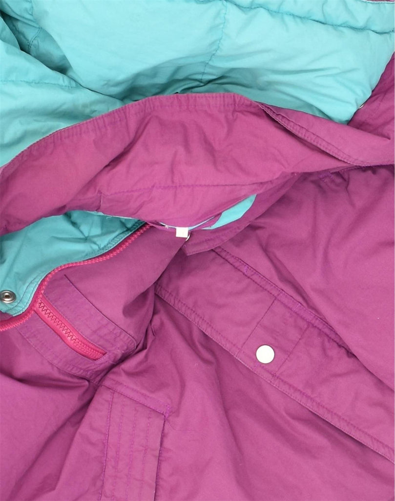 MC ROSS Mens Hooded Padded Jacket UK 42 XL Pink Cotton | Vintage MC Ross | Thrift | Second-Hand MC Ross | Used Clothing | Messina Hembry 