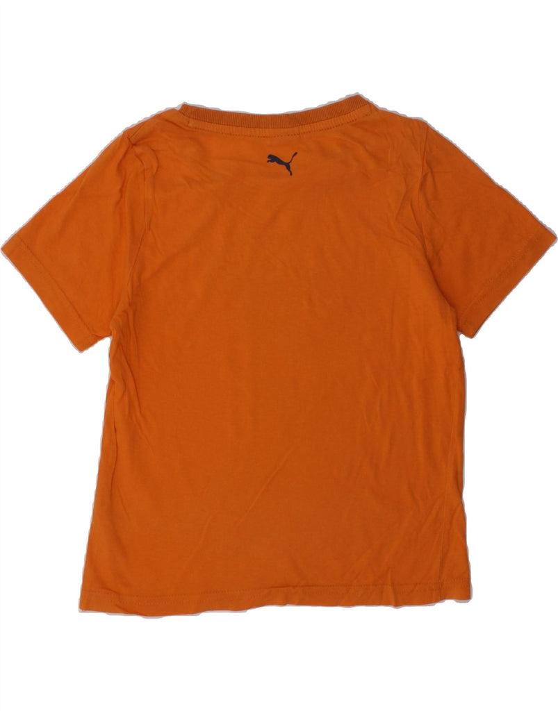 PUMA Boys Graphic T-Shirt Top 5-6 Years Orange Cotton | Vintage Puma | Thrift | Second-Hand Puma | Used Clothing | Messina Hembry 