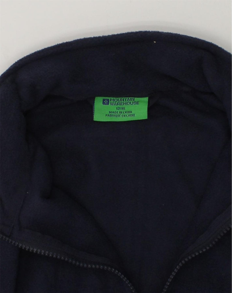 MOUNTAIN WAREHOUSE Boys Fleece Jacket 12-13 Years Blue Polyester | Vintage Mountain Warehouse | Thrift | Second-Hand Mountain Warehouse | Used Clothing | Messina Hembry 